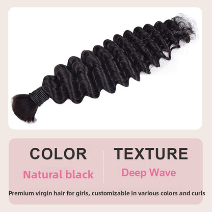 Deep Wave Real Hair Dreadlocks Braids