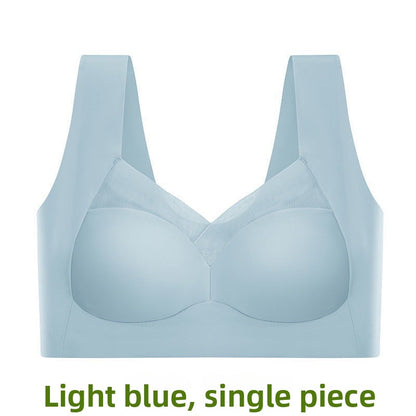 Wireless Seamless Push-Up Bra Ice Silk Lingerie