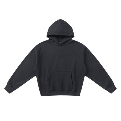 Thick-fabric hooded sweatshirt