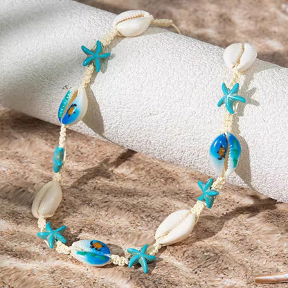 Adjustable Shell Design Geometric Bracelet