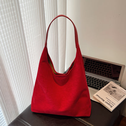 Retro Corduroy Tote Bag