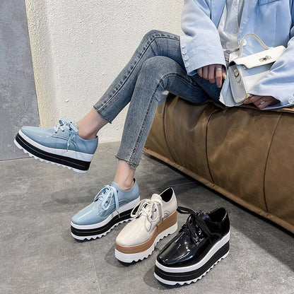 Modieuze wedge platform sneakers voor dames