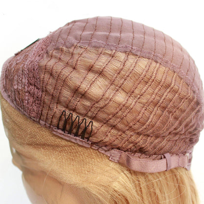 Synthetic  golden lace wig