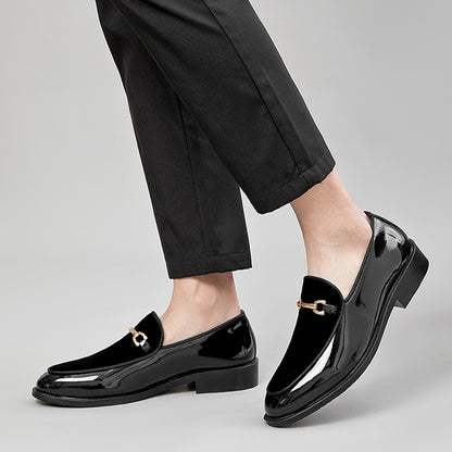 Glanzende schoenen van fluweel en lakleer lichtgewicht trendy veelzijdig en casual