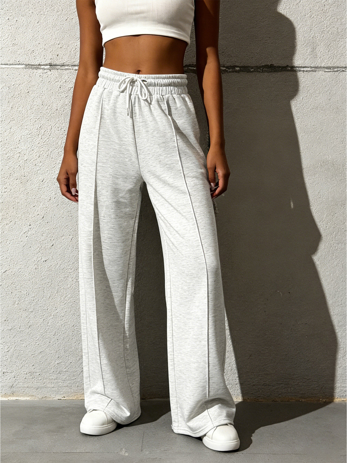 Womens High Waist Wide Leg Pants