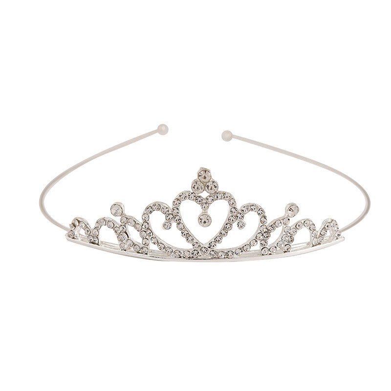 Driedimensionale bruids kroonhoofdband met strasssteentjes