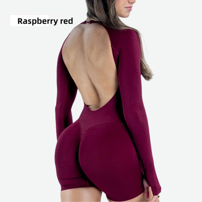 Womens Quick-Dry Yoga Fitness Jumpsuit