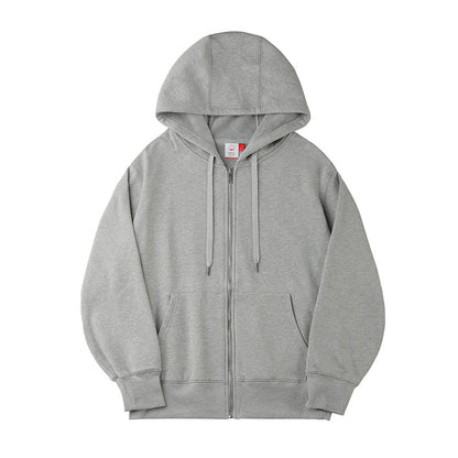 Casual zip-up hoodie