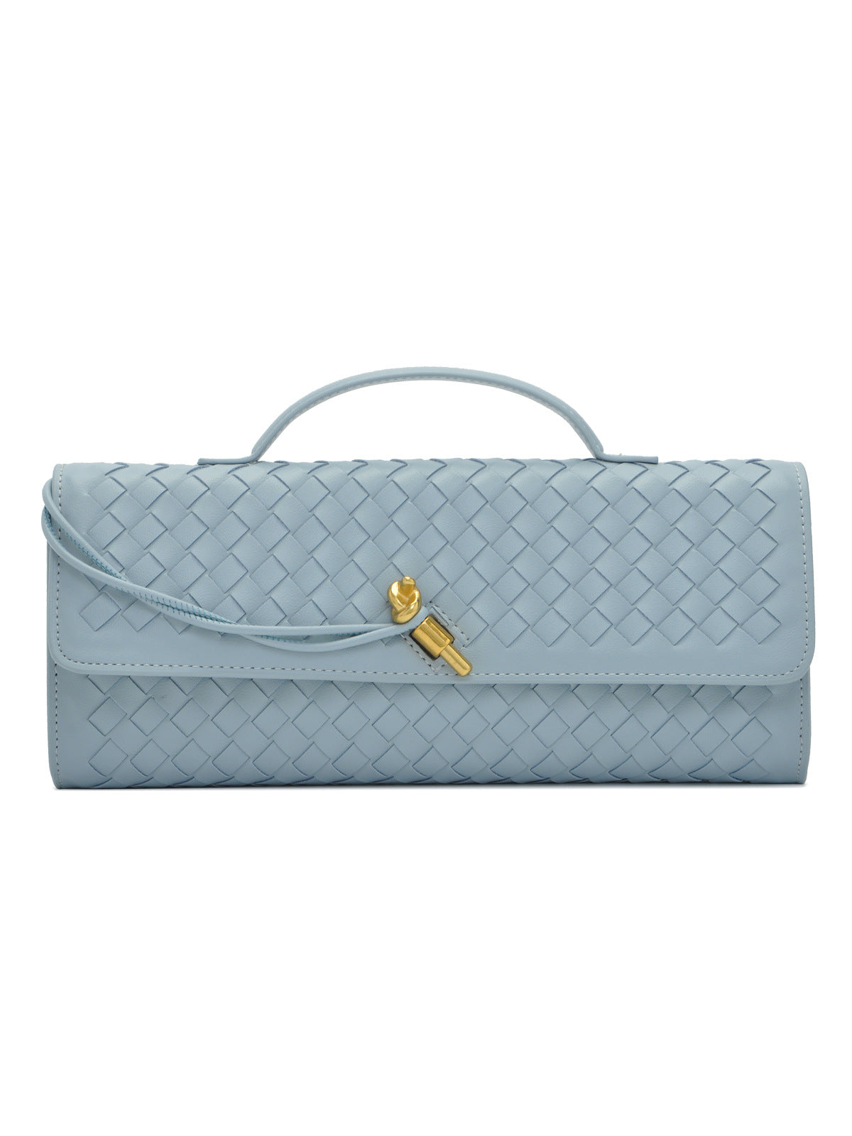 Soft Handmade Woven PU Leather Organ Crossbody Bag