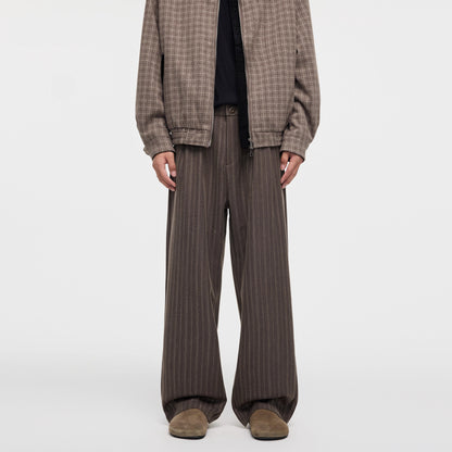 Retro Striped Loose Casual Pants for Men