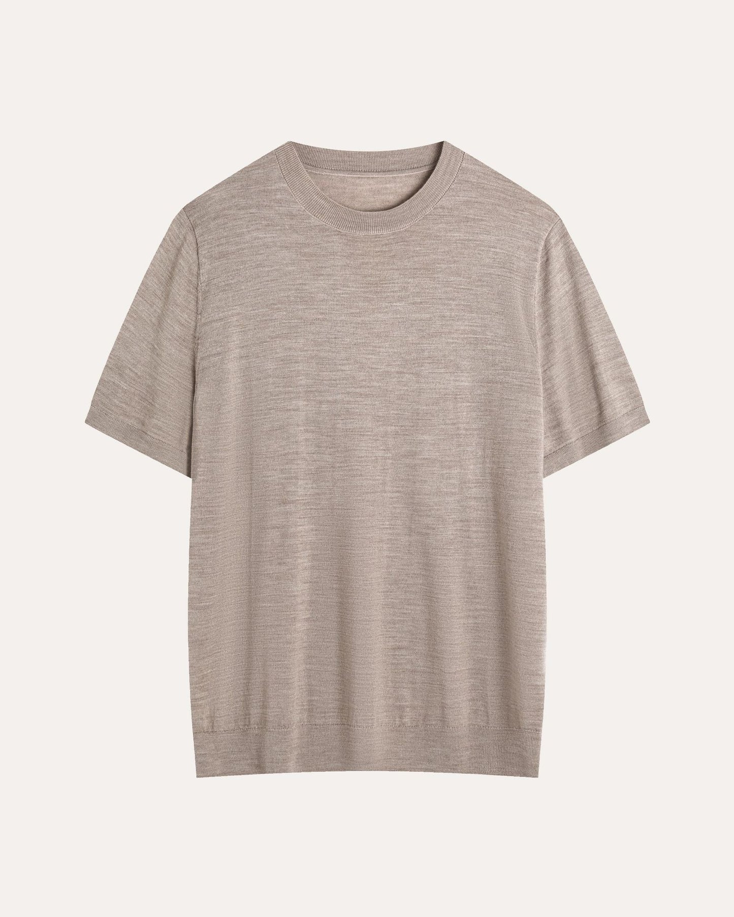 Mens Classic Wool Short Sleeve Knitwear