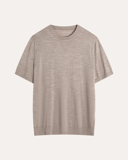 Mens Classic Wool Short Sleeve Knitwear