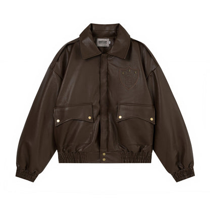 PU leather jacket