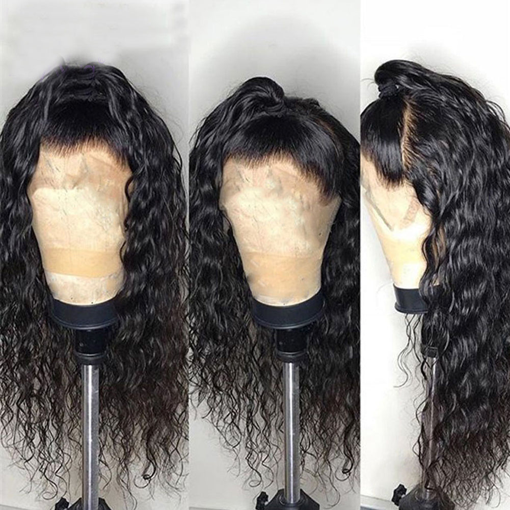 Handgemaakte synthetische lace wig met krullen