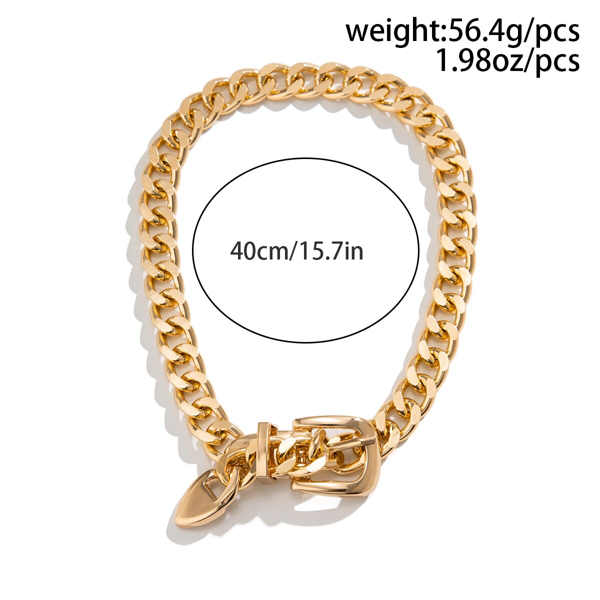 Ingemark Overdreven Heavy Metal Riem Choker Ketting Voor Dames