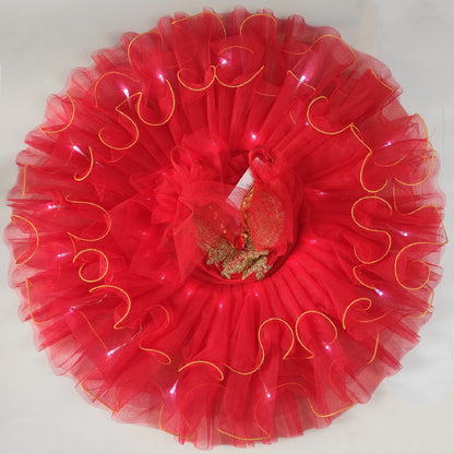 Girls Luminous Ballet Performance Dress