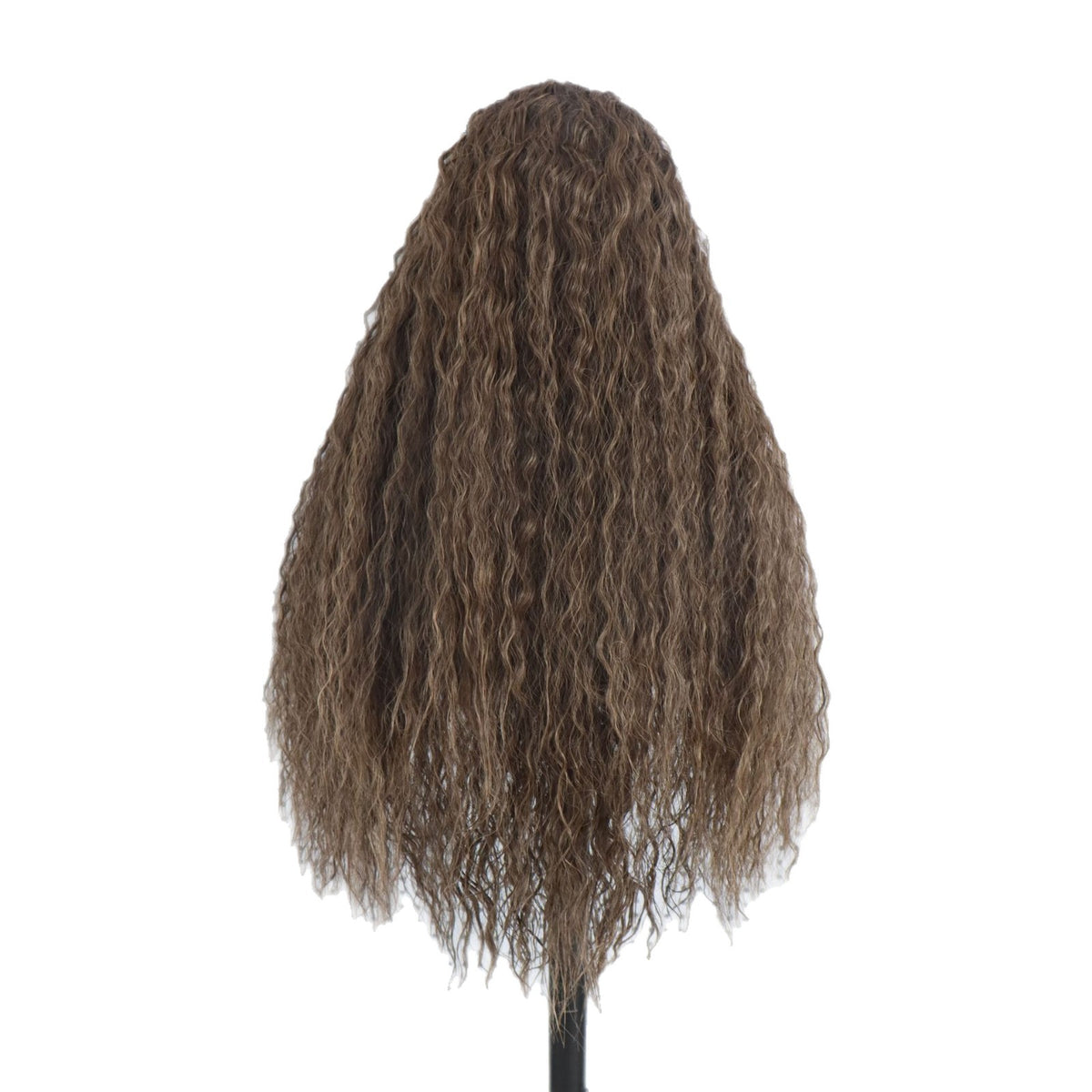 Brown Lace Front Synthetic Wig 26inch No Glue