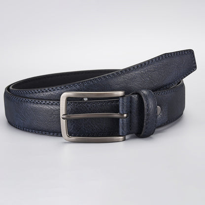 Classic Mens Pin Buckle Leather Belt