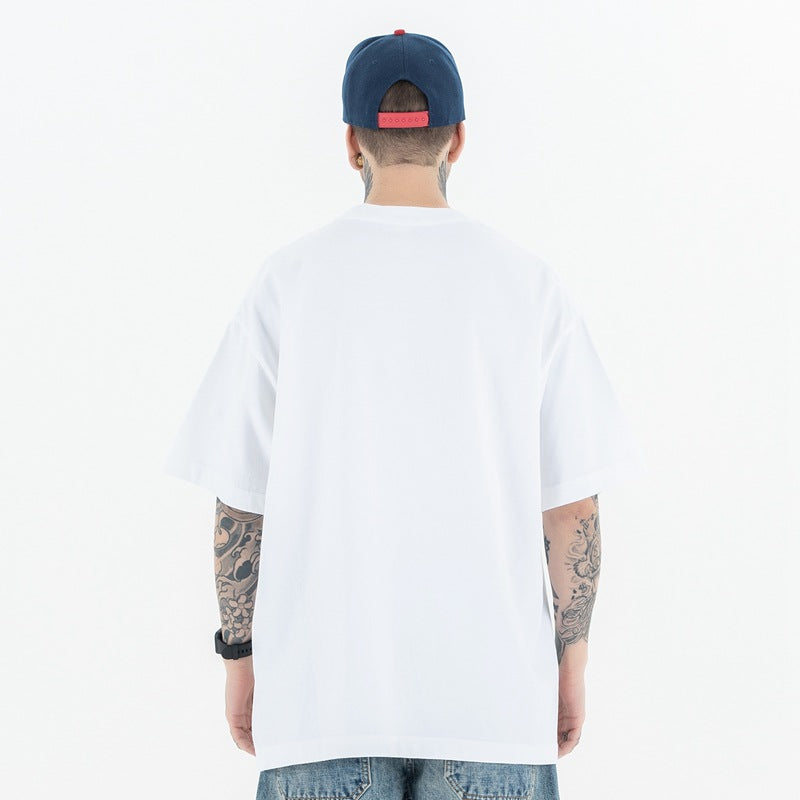 Men's Clothing Joker Dark Breathable Printed Crew Neck Short Sleeve T-Shirt for Men and Women