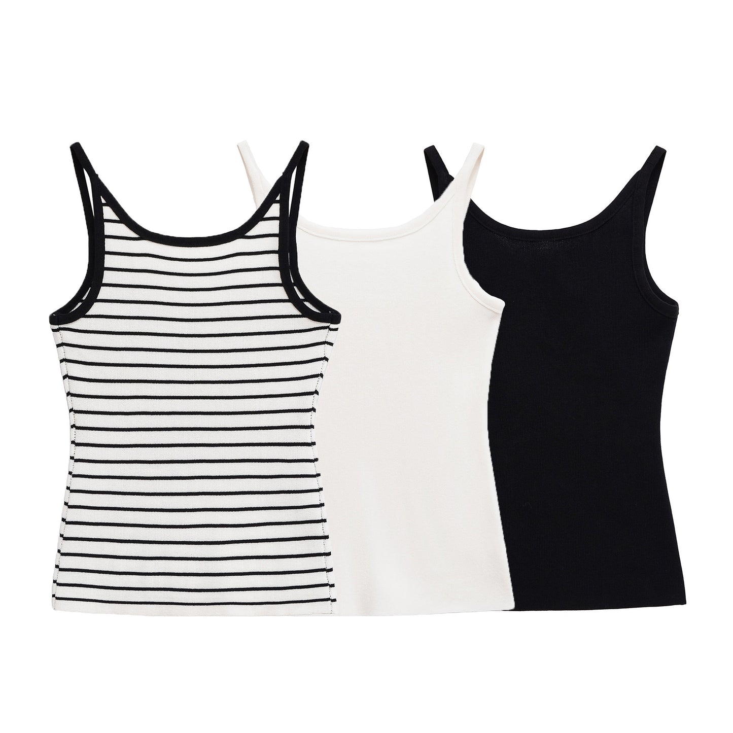 Women's European and American striped sleeveless camisole top