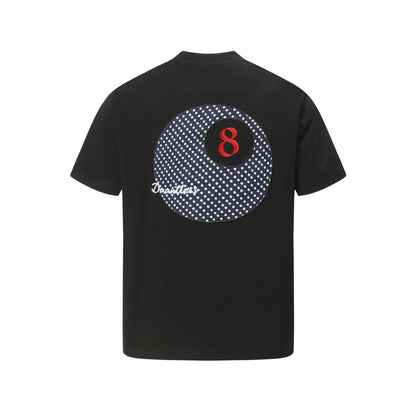 Cool aanvoelend T-shirt met korte mouwen en letterborduurwerk
