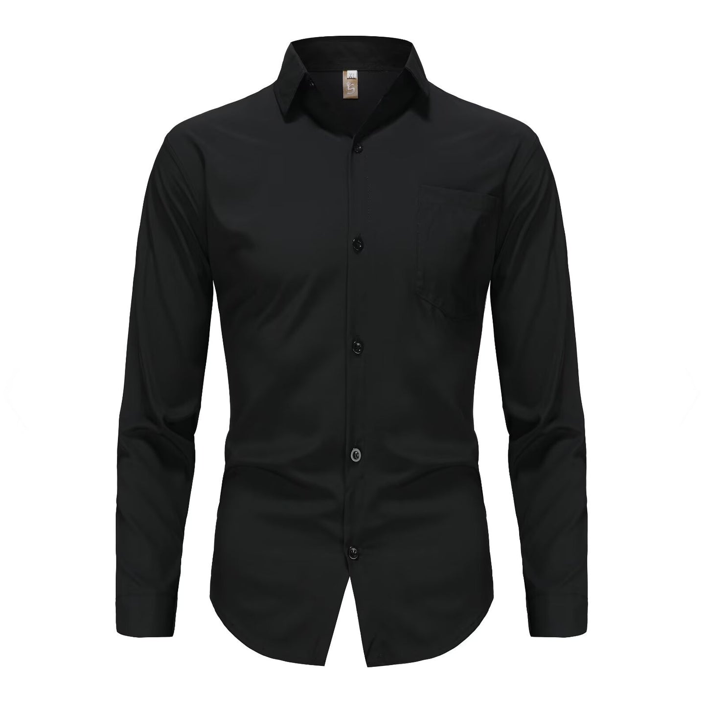 Spring and summer slim fit youth versatile shirt for men