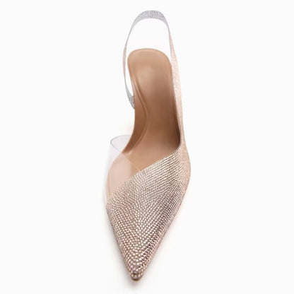 Women High Heels Rhinestone Heels Wedding Bridal Woman Pumps