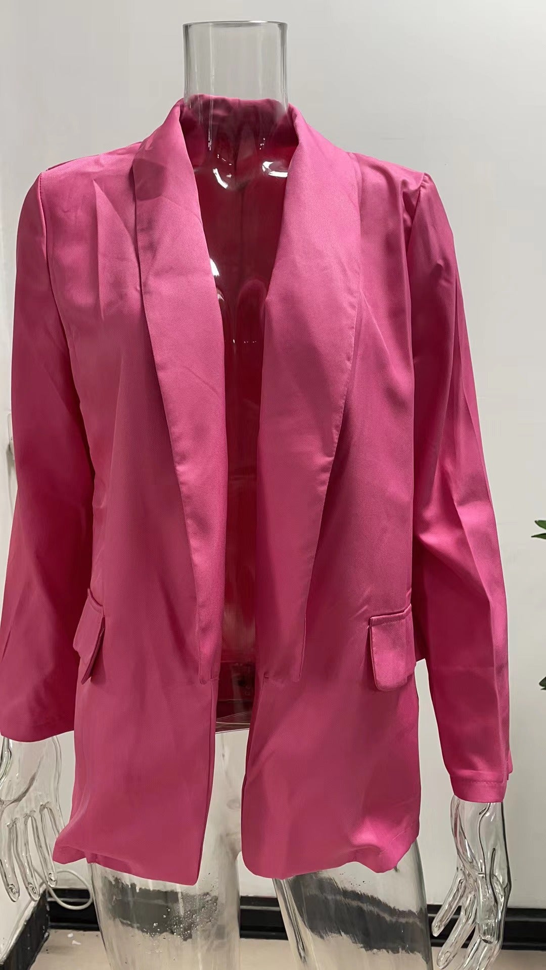 OL Style Fitted Blazer Coat for Women Autumn/Winter Fashion Professional Office Wear Slim Fit Casual Workwear