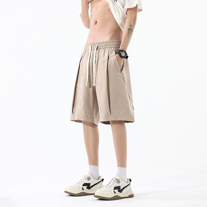 Sports Pants Casual Student Trendy Knee-Length Khaki Underwear
