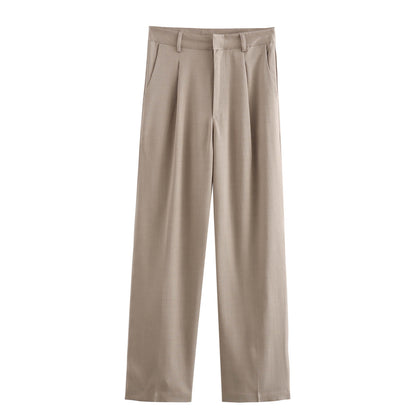 Women's Jacket + Long Straight Pants Suit
