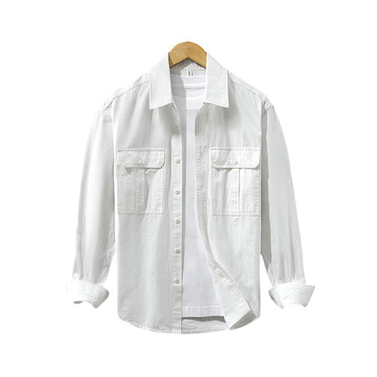 Men Pure Cotton Thickened Casual Cardigan