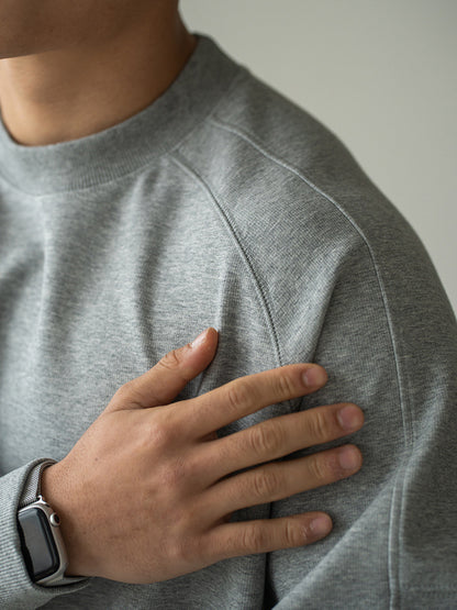 Sweatshirt met ronde hals en lange mouwen