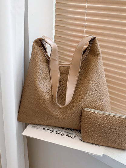 Woven Retro Crossbody Bag with Large Capacity