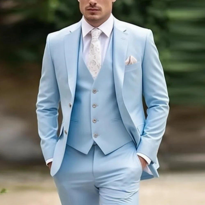 Mens Three Piece Suit Set