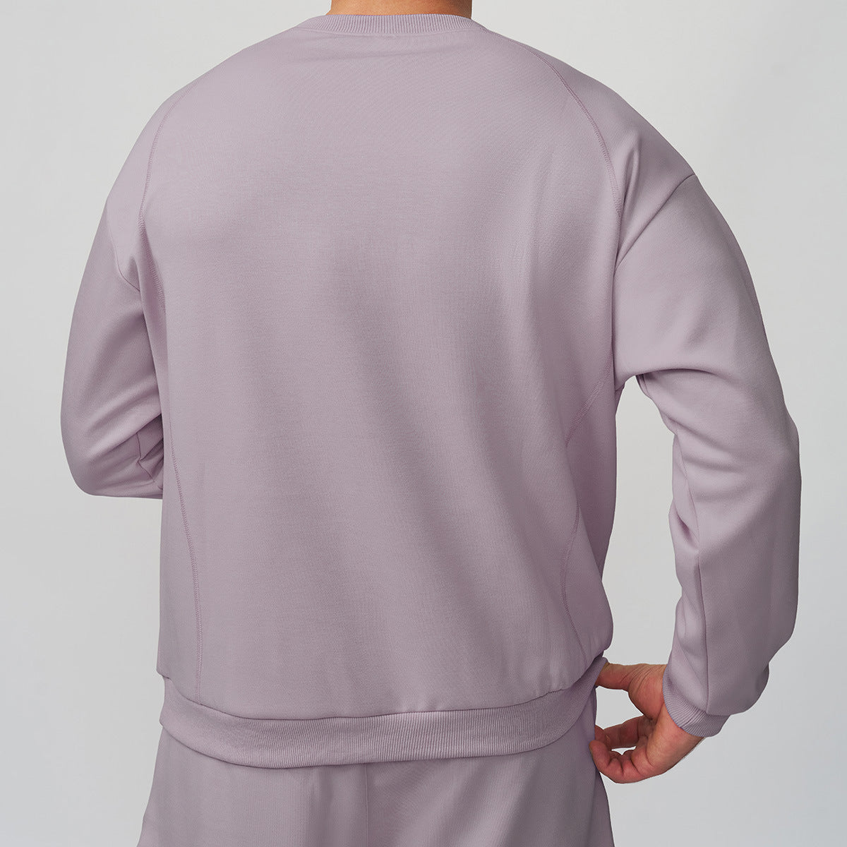 Heren losse sweatshirt met ronde hals