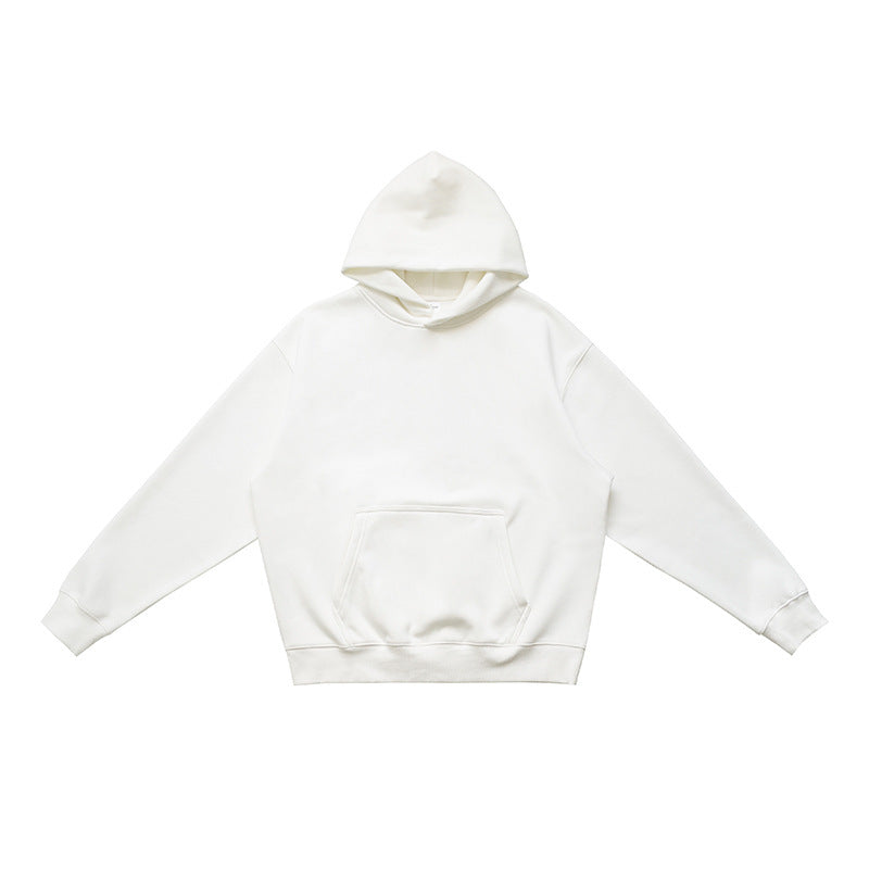 Thick-fabric hooded sweatshirt