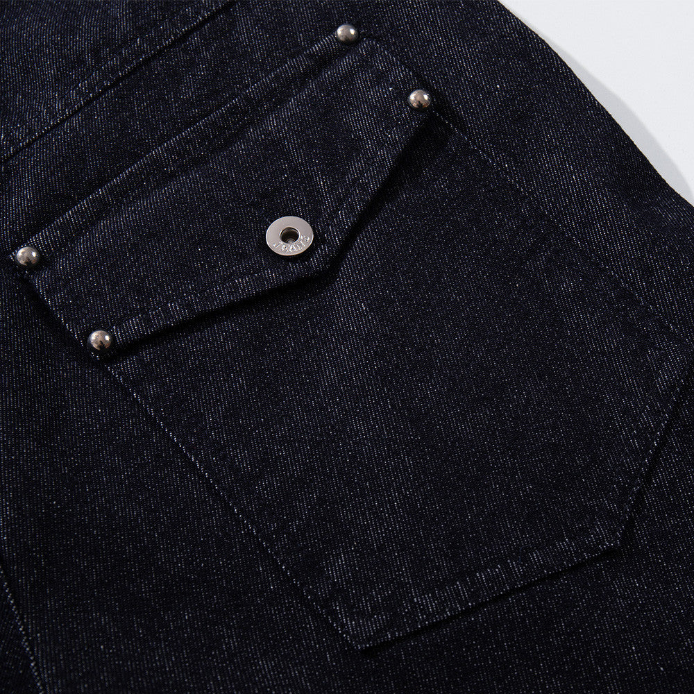 Mens Denim Wide Leg Pants