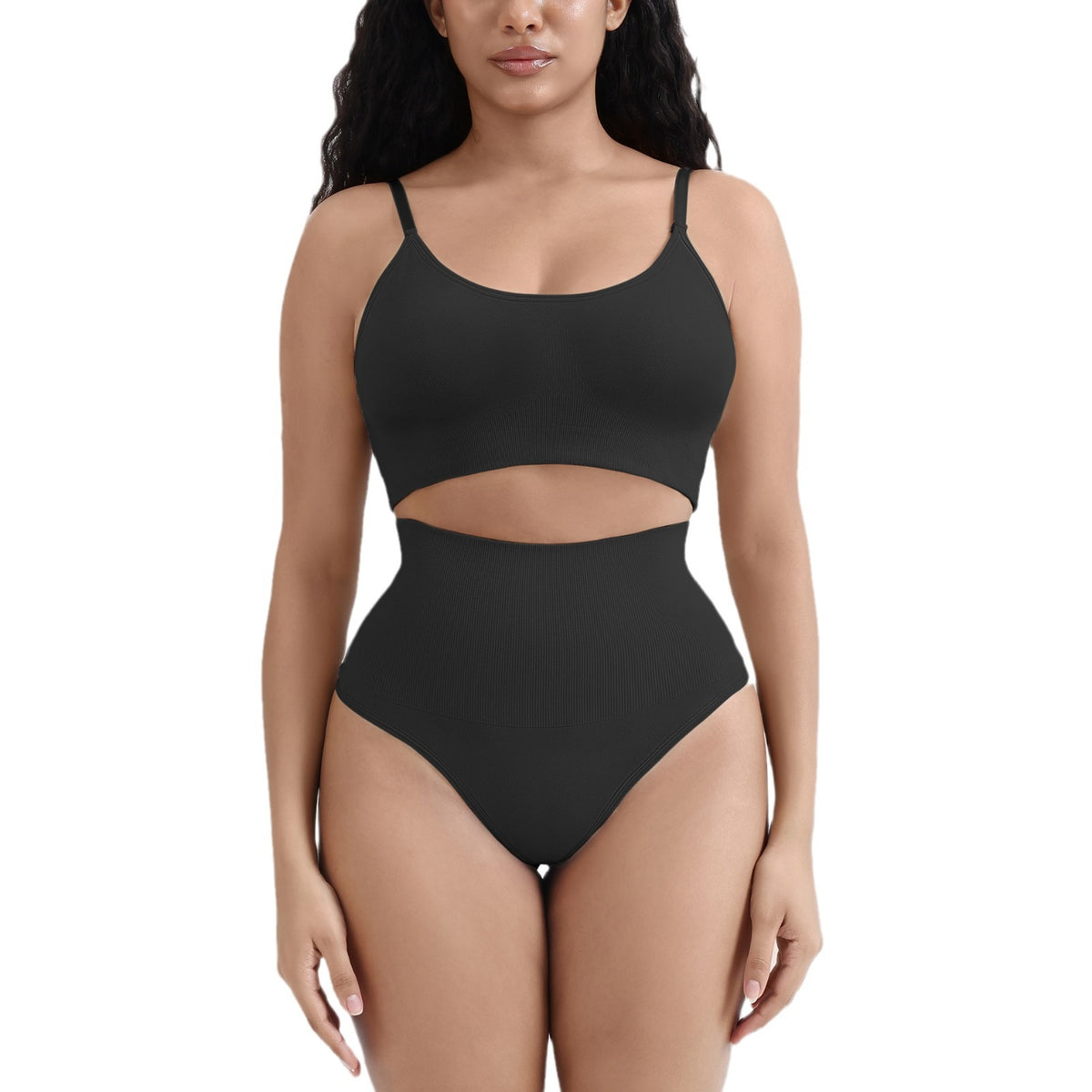 Wireless U-Back Lingerie Set with Tummy Control