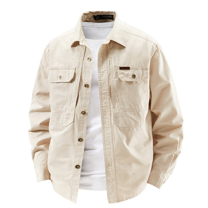 Pure Cotton Multi-Pocket Work Jacket