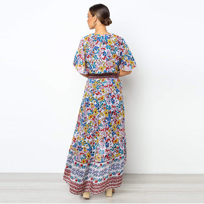 Bohemian jurk met bloemenprint