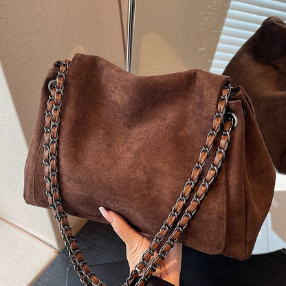 Suede Crossbody Bag for Women
