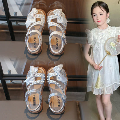 Girls Bow Design Summer Sandals