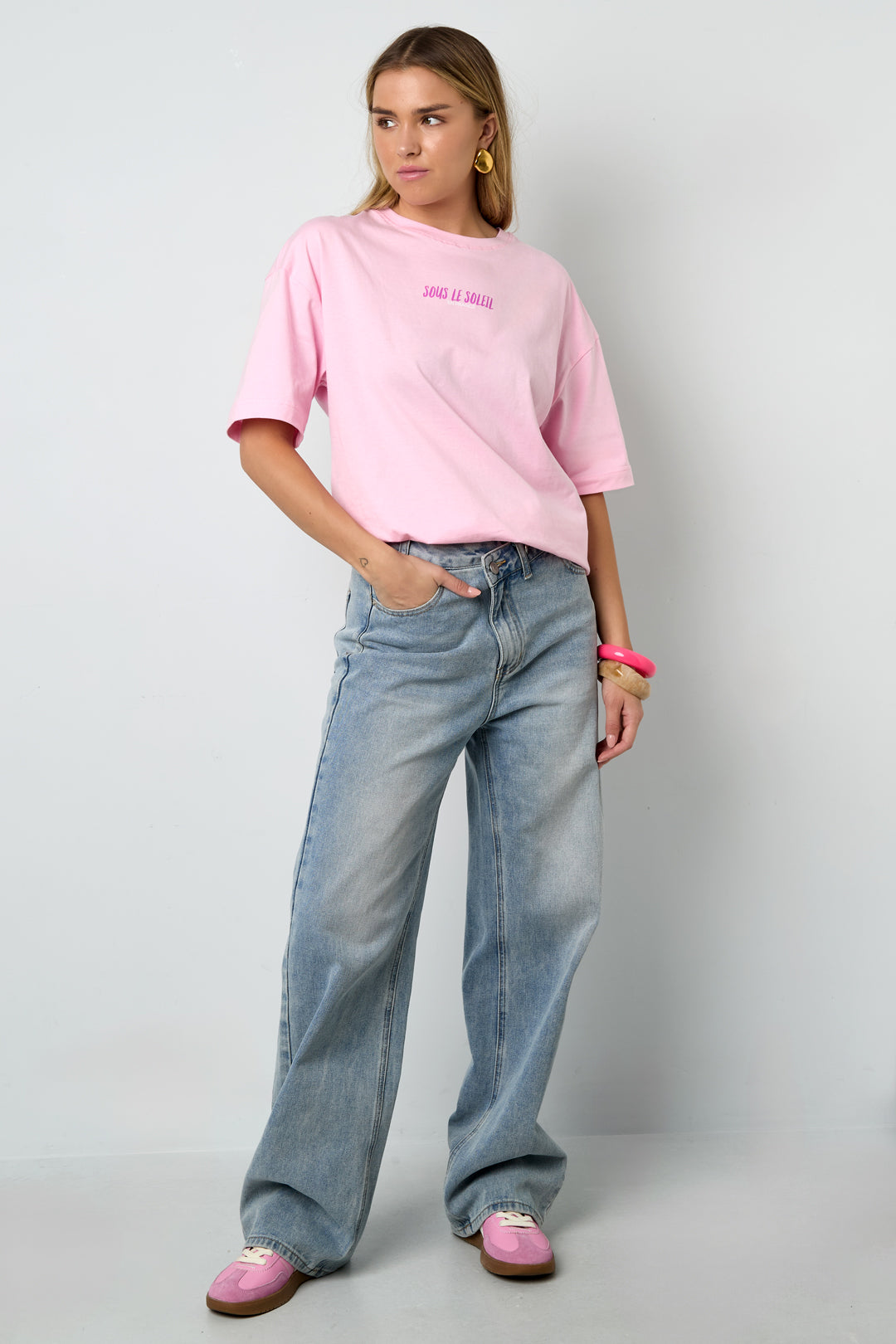 Sous le Soleil en France oversized T-shirt