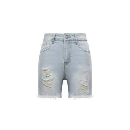 Amerikaanse hoge taille denim shorts voor dames