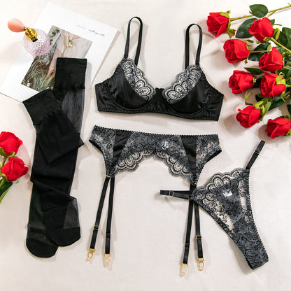 Sexy Lingerie Set with Garter Stockings