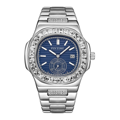 Mens Diamond Accent Quartz Watch