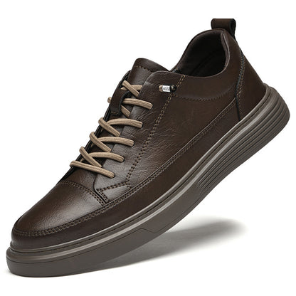 Men's Cowhide Leather Casual Slip-On Shoes