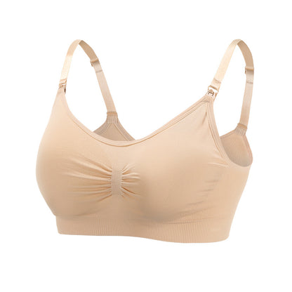 Seamless maternity and nursing bras