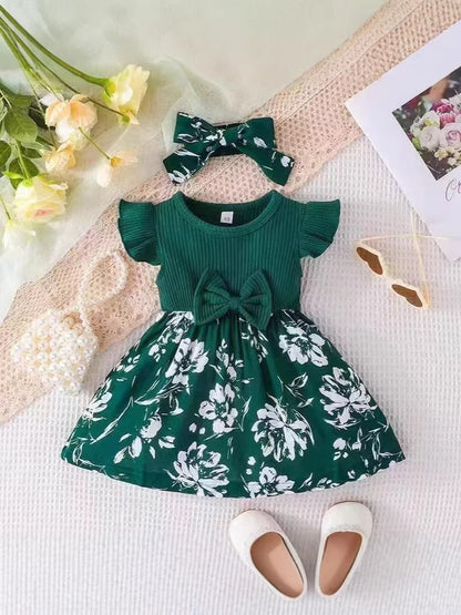 Girls Floral Princess Dress