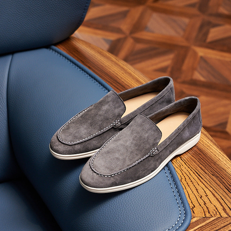 Klassieke vintage leren herenloafers